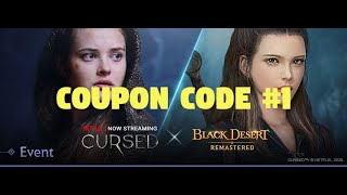 Collaboration Event: Redeem Coupon Code #1 - Netflix Cursed x Black Desert Online