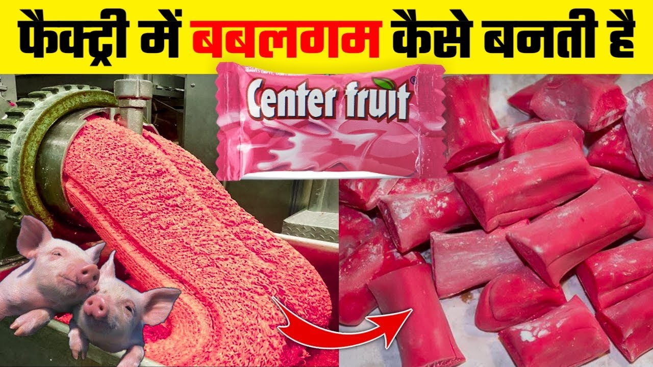 देखिये फैक्ट्री में Center Fresh Chewing Gum कैसे बनती है Bubble Gum Making Process | How It's Made
