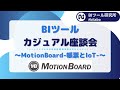 BIツールカジュアル座談会 ~MotionBoard-帳票とIoT-~