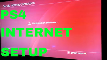 How to connect the playstation 4 to the internet