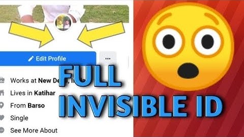 HOW TO MAKE INVISIBLE I