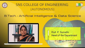 B.Tech. Artificial Intelligence and Data Sciences | SNS College of Engineering