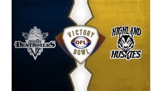 OFL Victory Bowl XVII Highlights (Newark Destroyers vs Highland Huskies)