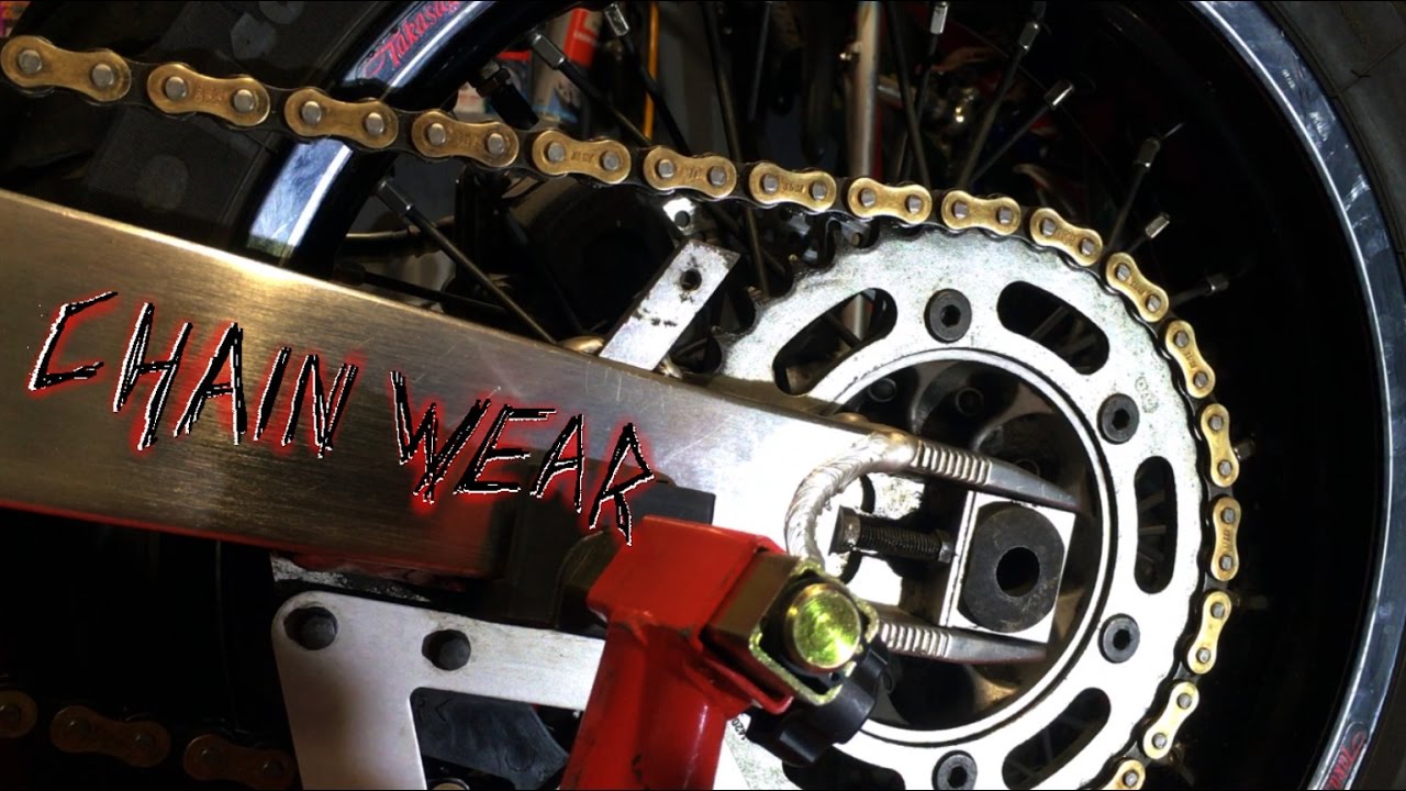How To Measure Motorcycle Chain Wear - DR-Z 400 - YouTube