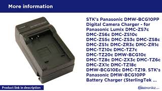 STK's Panasonic DMW-BCG10PP Digital Camera Charger Quick View