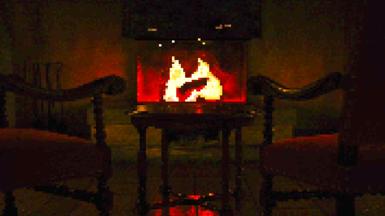 Cozy Pixel Fireplace Ambience (1 Hour)