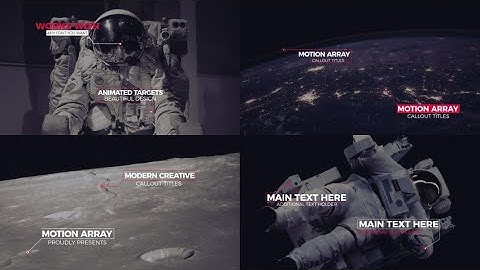 Modern Callout Titles After Effects Templates