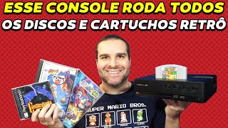 O SUPER CONSOLE QUE RODA TODOS OS JOGOS RETRÔ DE DISCO E CARTUCHO - REVIEW COMPLETA POLYMEGA screenshot 4