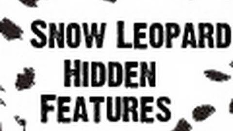 Snow Leopard: Hidden Features