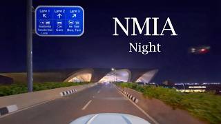 Nmia At Night Navi Mumbai International Airport Drive 4K Pov