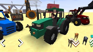 Blocky Farm & Racing | Oil World | Train Mode | #FarmMode | #2020 #AndroidIOS Game Play screenshot 5