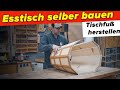 Segmentierten Tischfuß mit Schifterschnitt herstellen | Esstisch bauen #7