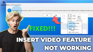 How to Fix PowerPoint Cannot Insert a Video from the Selected File Error
