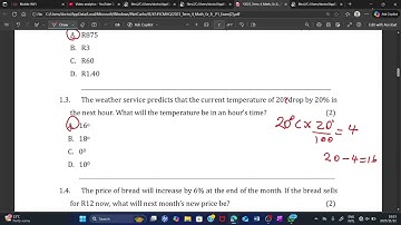 Grade 8 | Mathematics Nov P1 | Practice Multiple Choice Questions