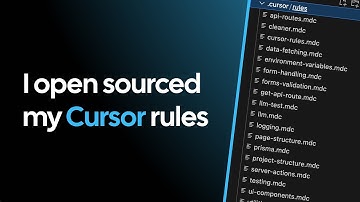How To Be 10x More Productive In Cursor Using MDC Rules