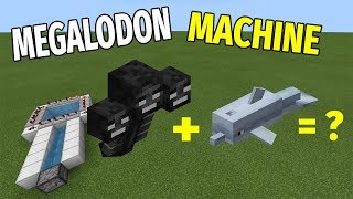 How to Make a MEGALODON MACHINE | Minecraft Bedrock Edition ( MCPE / Windows 10 )