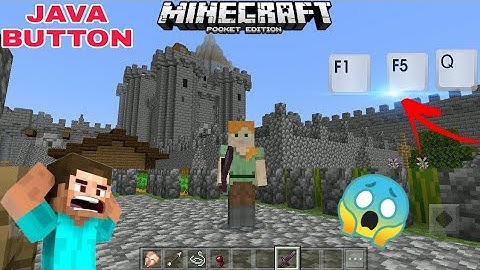 F5,F1 And Q Buttons For Minecraft PE | f5 button for minecraft pe | Java Buttons | in Hindi | 2021