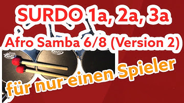 Surdo 1a, 2a, 3a - Afro Samba 6/8 (Version 2)
