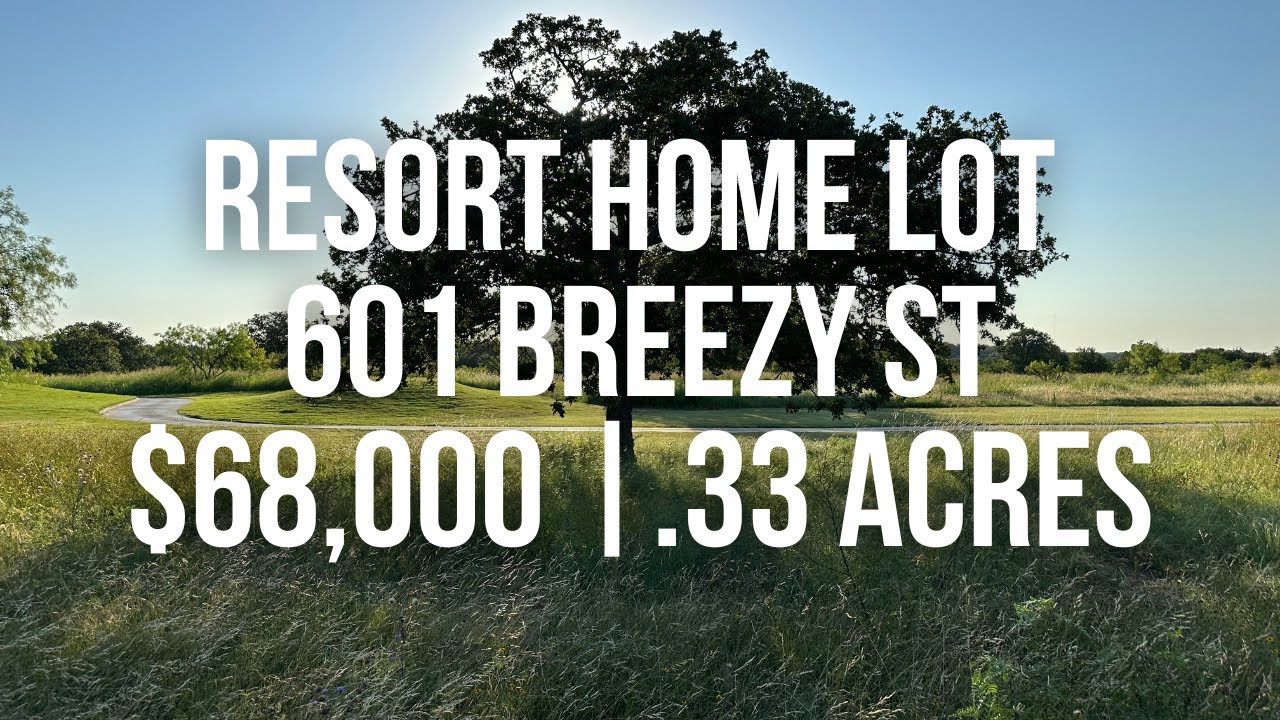 Resort Home Lot 601 Breezy St Kings Point Cove Lake Brownwood, TX YouTube