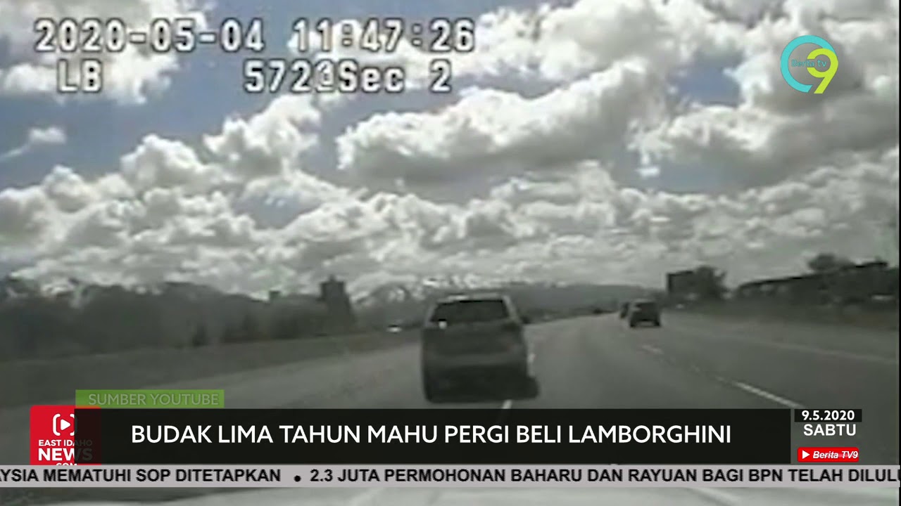 Budak Lima Tahun Bawa Kereta