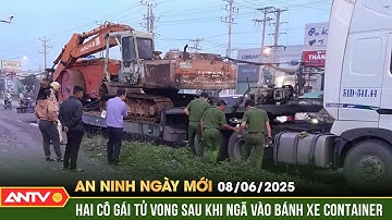 Tự té trên Quốc lộ 1, hai người đi xe máy bị xe container cán tử vong | An ninh ngày mới ngày 8/6
