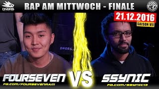 RAP AM MITTWOCH FRANKFURT: FOURSEVEN vs SSYNIC 21.12.16 BattleMania Finale (4/4) GERMAN BATTLE