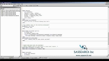 SAS Online Training - Working with Output Datasets in SAS