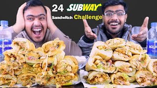 24 Subway Sandwich Challenge | Food Challenges | Mukbang Asmr