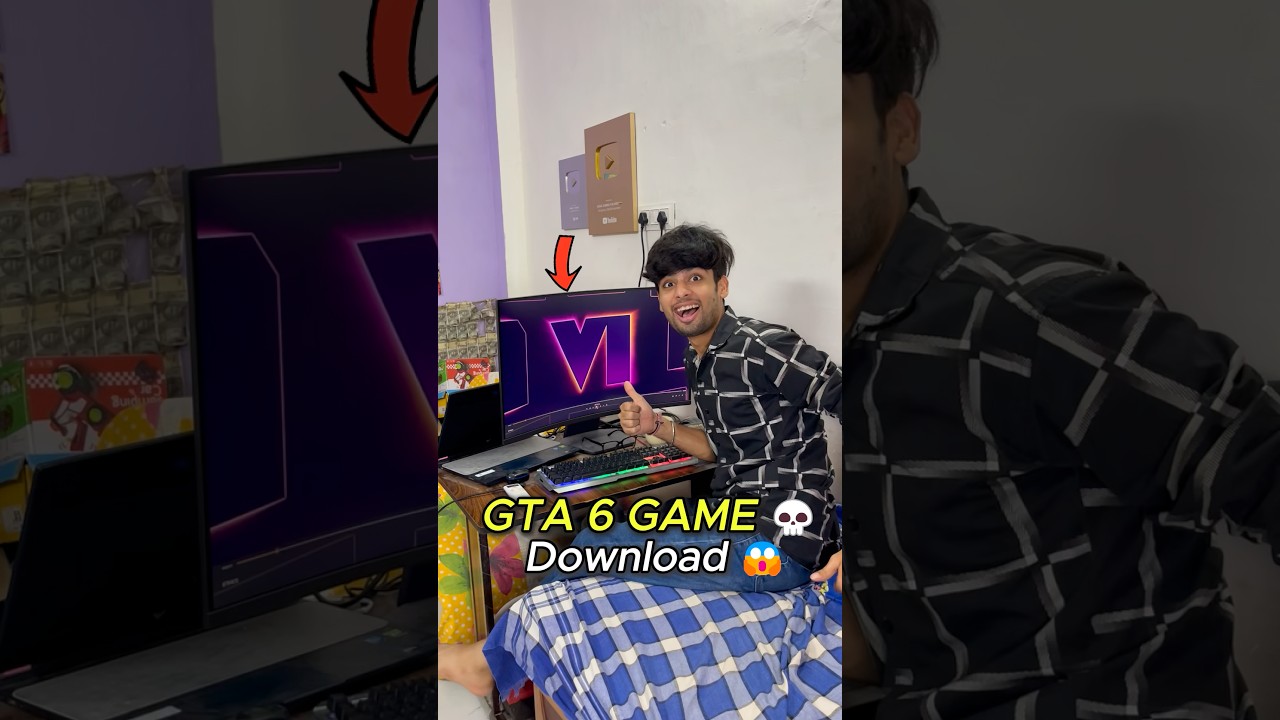 GTA 6 GAME DOWNLOAD KAR LIYA ๐๐ฑ| MINI VLOG #shorts #gta6 #trending