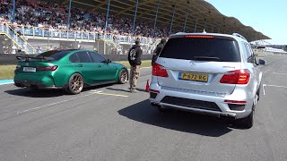 Mercedes-Benz GL63 AMG vs BMW M3 G80 Competition