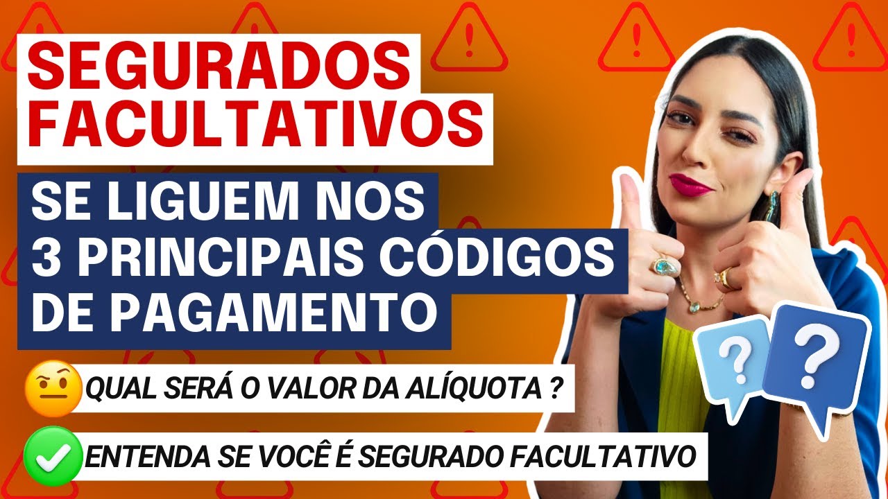 Segurados Facultativos: 3 PRINCIPAIS Códigos de PAGAMENTO (NUNCA mais ERRE na hora de CONTRIBUIR)!