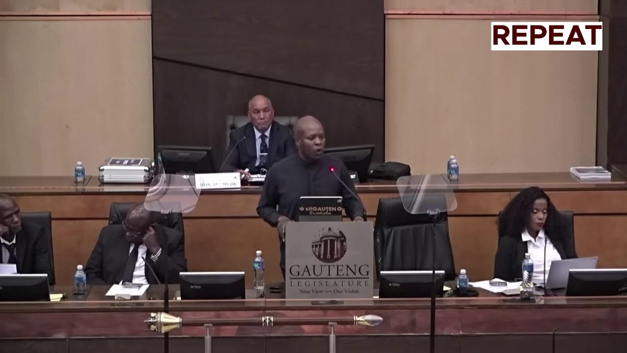 MEC Maile Presents Gauteng 2025 Medium Term Budget Policy Statement