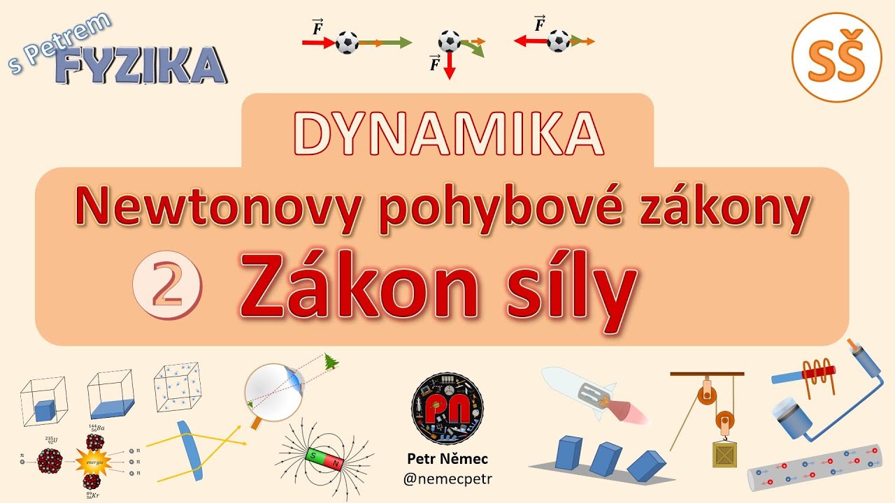 2. pohybový zákon (zákon síly) - fyzika SŠ