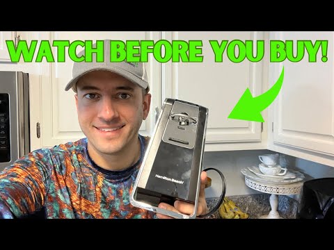 Hamilton Beach Smooth Touch Electric Automatic Can Opener | How To Use A Can Opener | Review ‼️