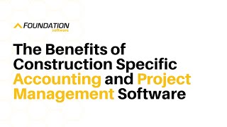 The Benefits of Construction Specific Accounting and Project Management Software - Preview screenshot 4