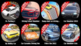 Dr. Parking 4,Driving School Simulator,Ramp stunt car driving..,Car Simulator 2022,My Holiday Car... screenshot 2