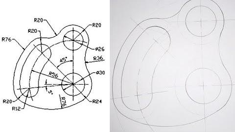 Tangency Problems and Blending Of Curves Engineering Drawing And Technical Drawing