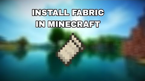 How to Install Mods/Fabric in minecraft java (2024)