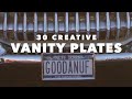 30 funny creative and clever vanity license plates