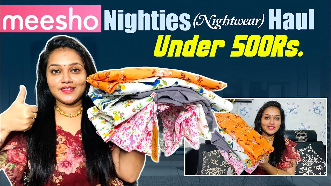 meesho-nighties-sleepwear-haul-under-500-all-sizes-l-available-super