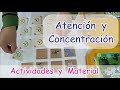 😃Actividades de Atención y Concentración para preescolar 😃-2 a 6 años