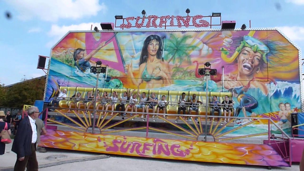 Manège Surfing - Fête Foraine de la St Loup 2014.