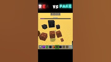Real vs fake ✖️ in MinecraftShors #viral #shorts