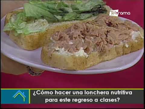 ¿Cómo hacer una lonchera nutritiva para este regreso a clases?