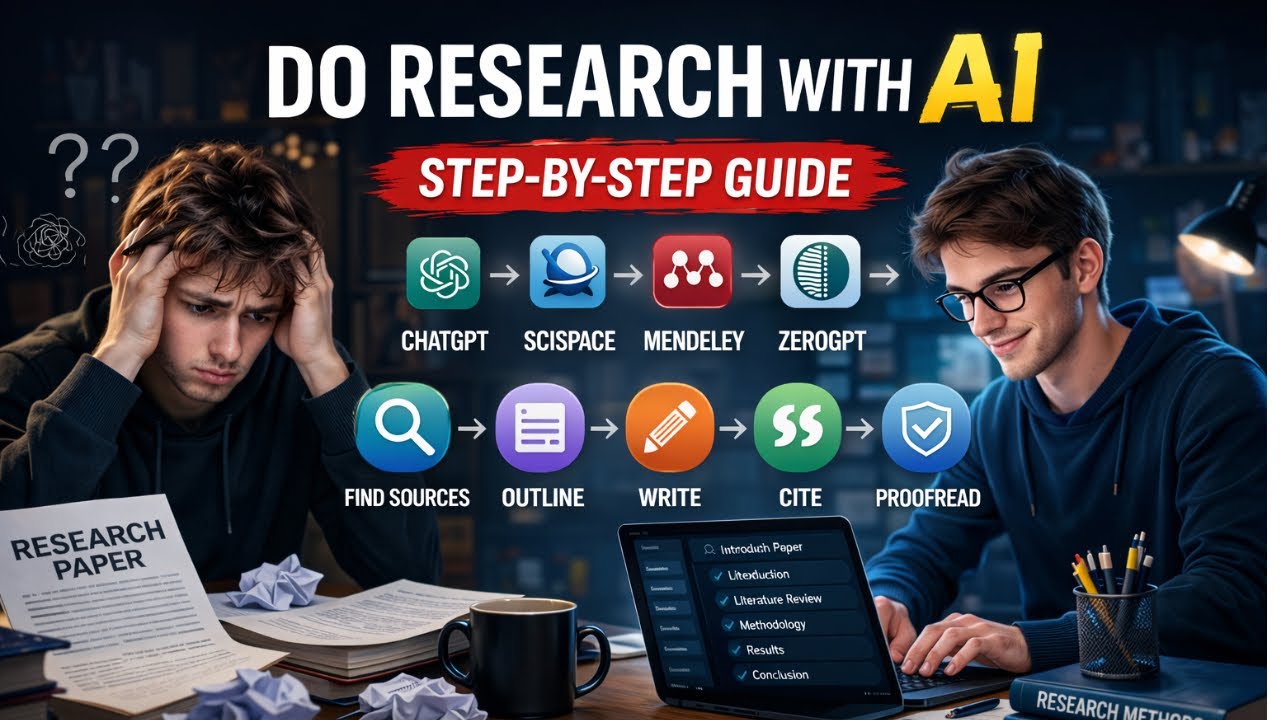 How to Do Research Using AI Like a Pro | step by step Guide 2026 - YouTube