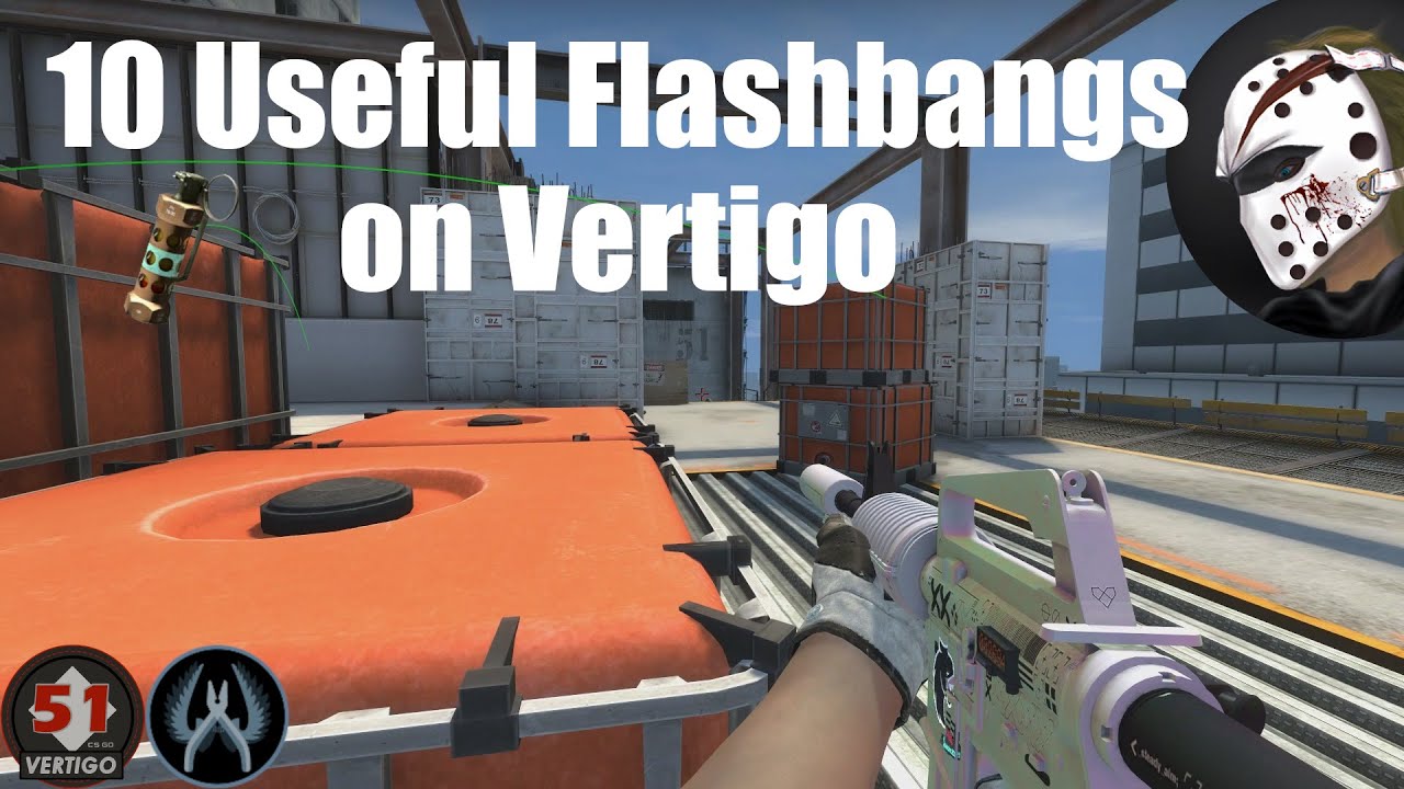 CS GO 10 Useful Flashbangs on Vertigo (CT) - YouTube
