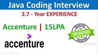 Accenture Coding Round Java Developer Interview  Experience - 2.9  years screenshot 5