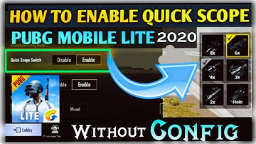 How to get quick scope in pubg lite Without Configure File | #quickscopeconfigure #scopeswitch