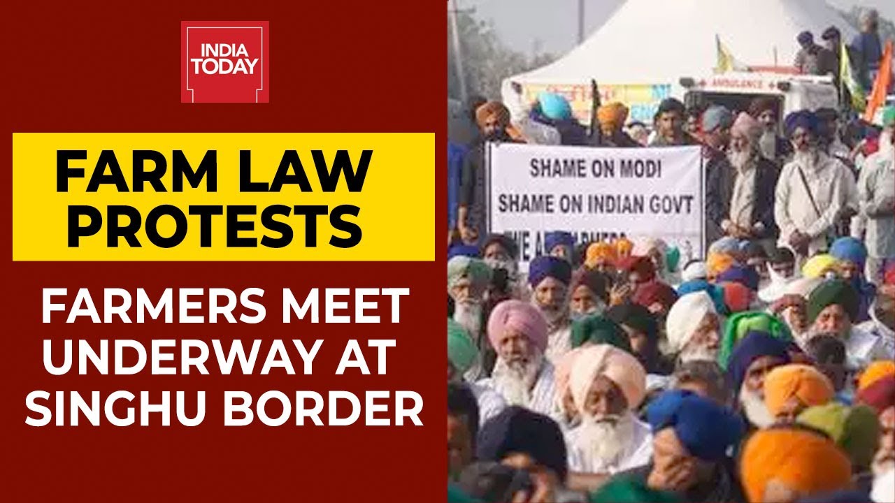 Farmers Protest Updates: Crucial Farmers Meet Underway At Singhu Border | India Today