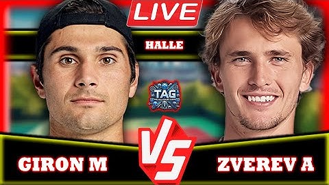 🔴LIVE: ZVEREV A VS GIRON M • HALLE GERMANY 2025  #tennis #atp #wta